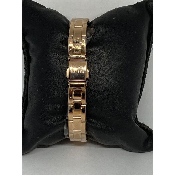 Bertha Madison BR6706 Womens Stainless Steel Analog Rose Dial Quartz Watch LJ436 - Picture 6 of 12